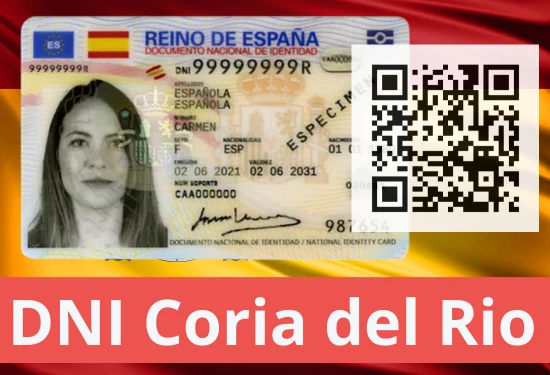 Para renovar el DNI en Coria del Río